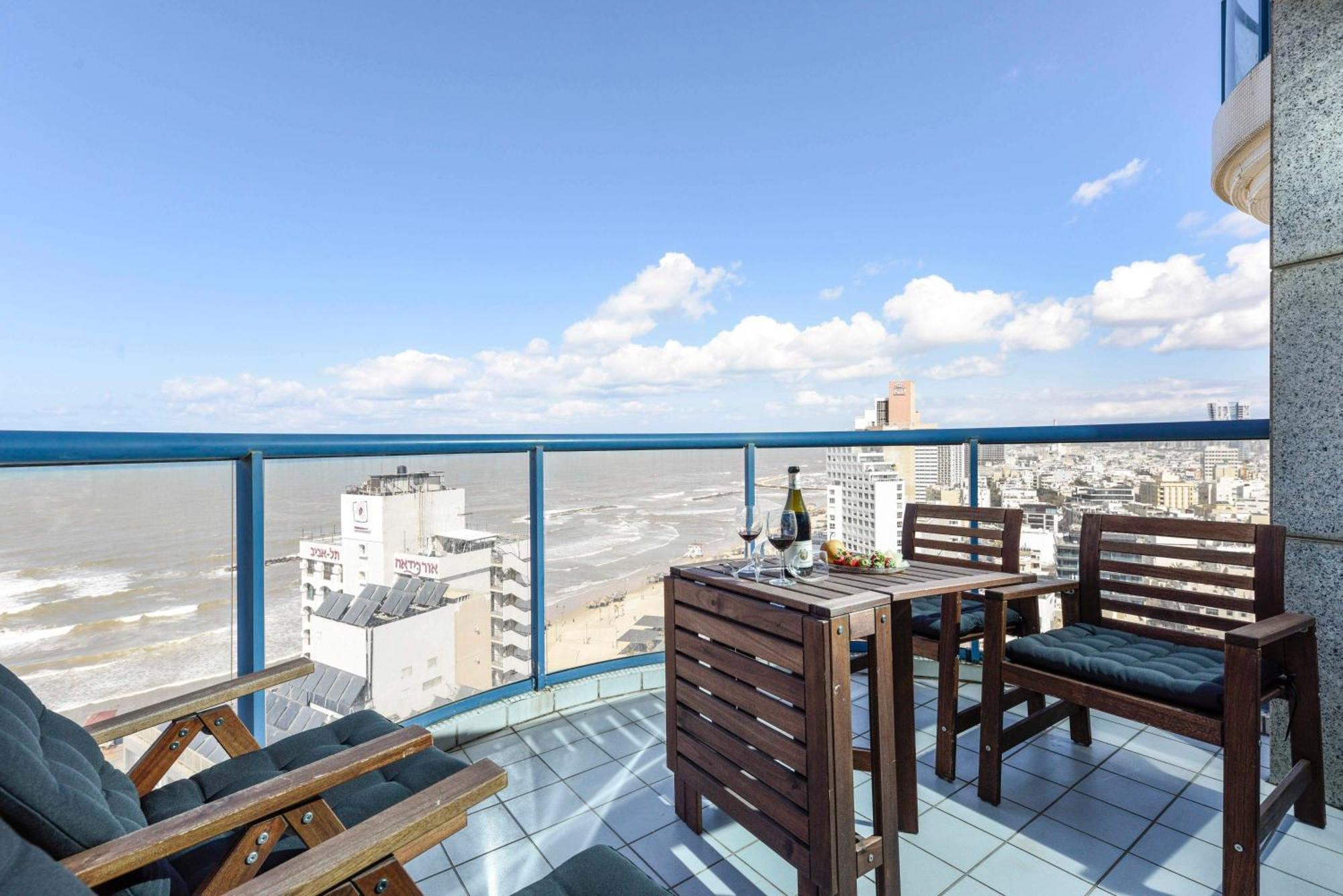 Superb Beachfront Apartments With Shelter By Sea N' Rent Tel Awiw Zewnętrze zdjęcie